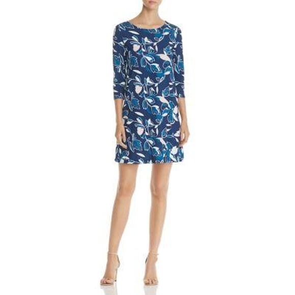 Yumi Kim Womens Dress Size S Navy Blue Pink Alice Shift Riverside Floral NEW - Picture 1 of 6